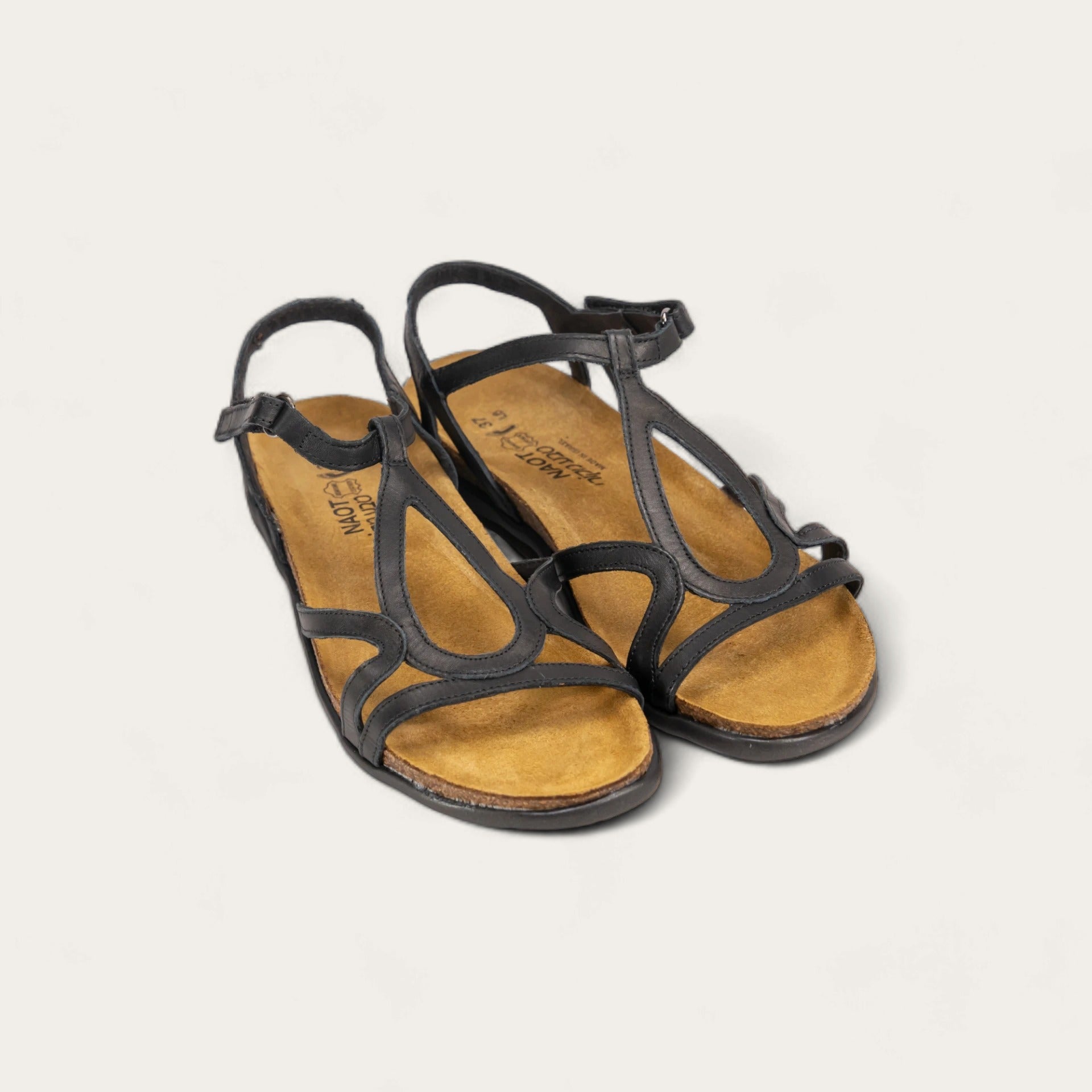 Dorith | Leather | Black Raven - SANDAL - Naot