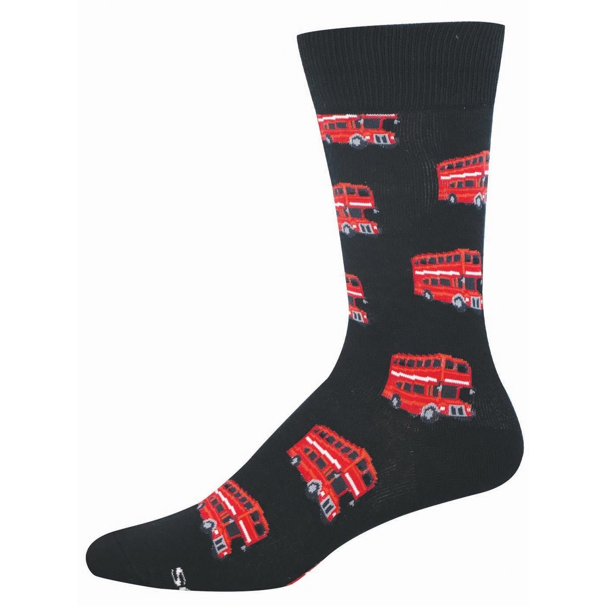 Double - Decker Buses | Men | Black - socks - Socksmith