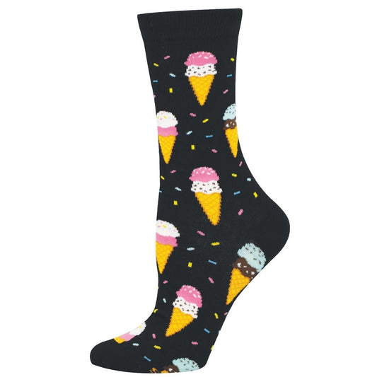 Double Scoop | Bamboo | Women | Black - socks - Socksmith