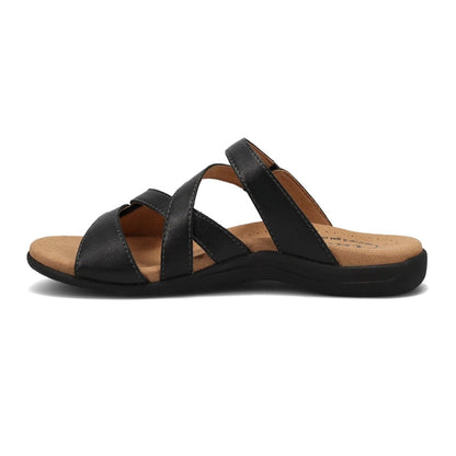 Double U | Leather | Black - sandals - Taos