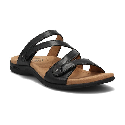 Double U | Leather | Black - sandals - Taos