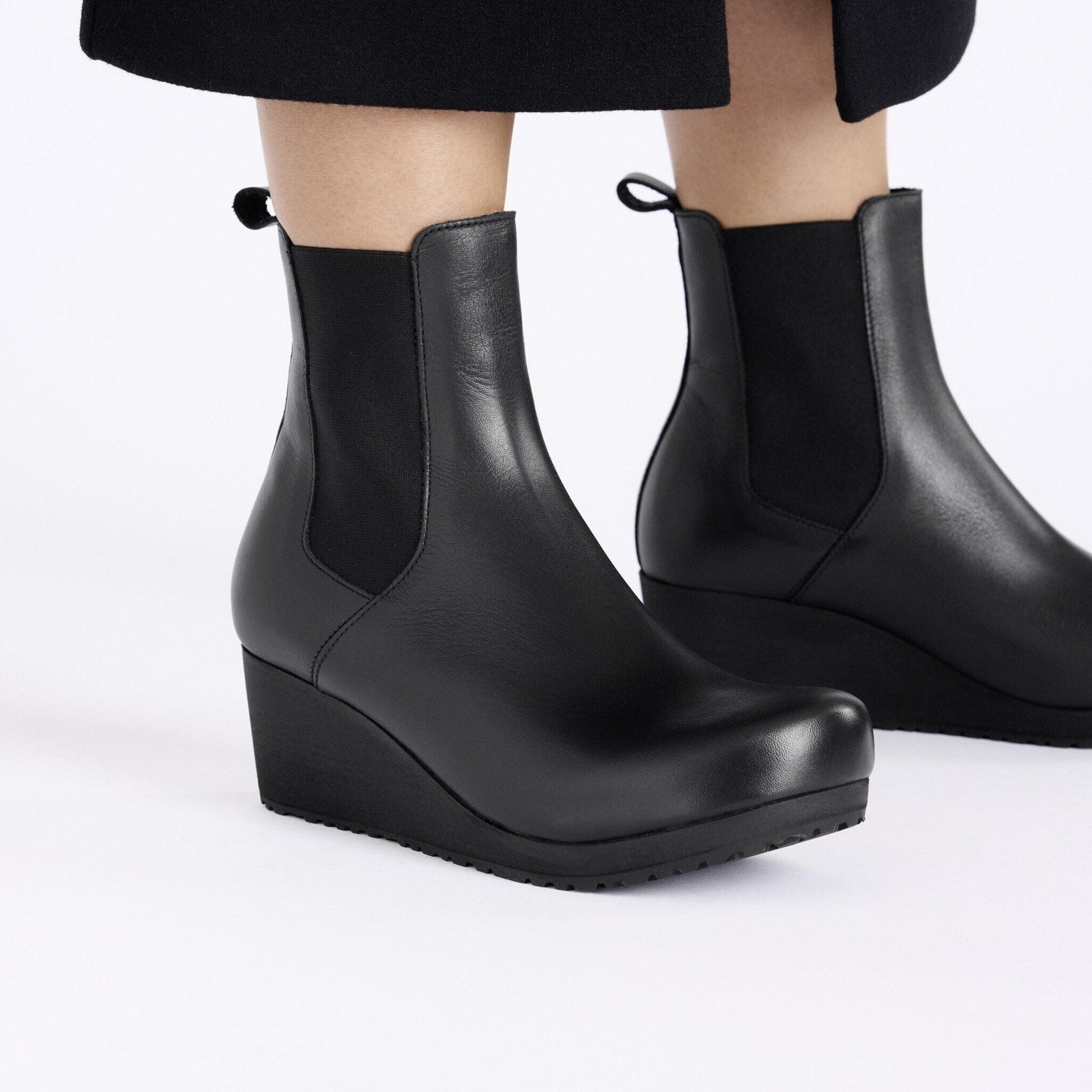 Ebba Slip On | Leather | Black - Boot - Birkenstock