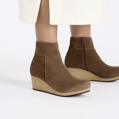 Ebba | Suede | Dark Tea - Wedge - Birkenstock