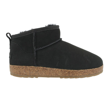 Elsa Low Boot | Nubuck/Shearling | Black - Boot - Haflinger
