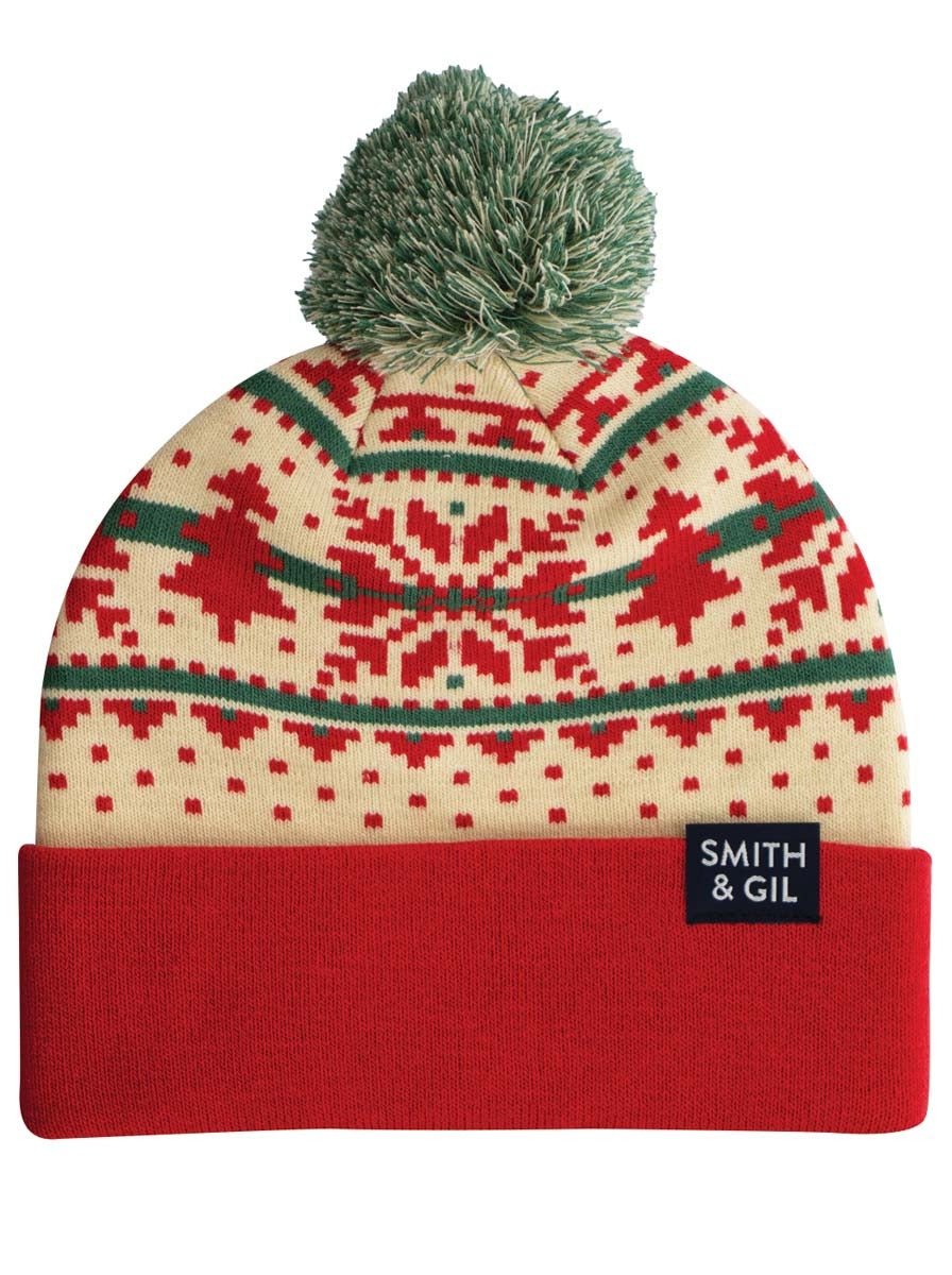 Fair Isle Xmas Beanie | Ivory - Hat - Socksmith