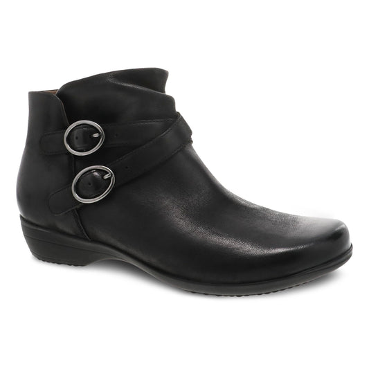 Faithe | Burnished Nubuck | Black - Boot - Dansko