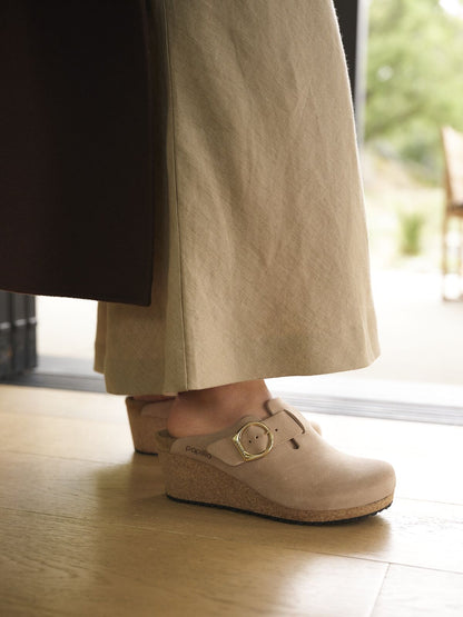 Fanny Ring Buckle | Suede | Warm Sand - Wedge - Birkenstock