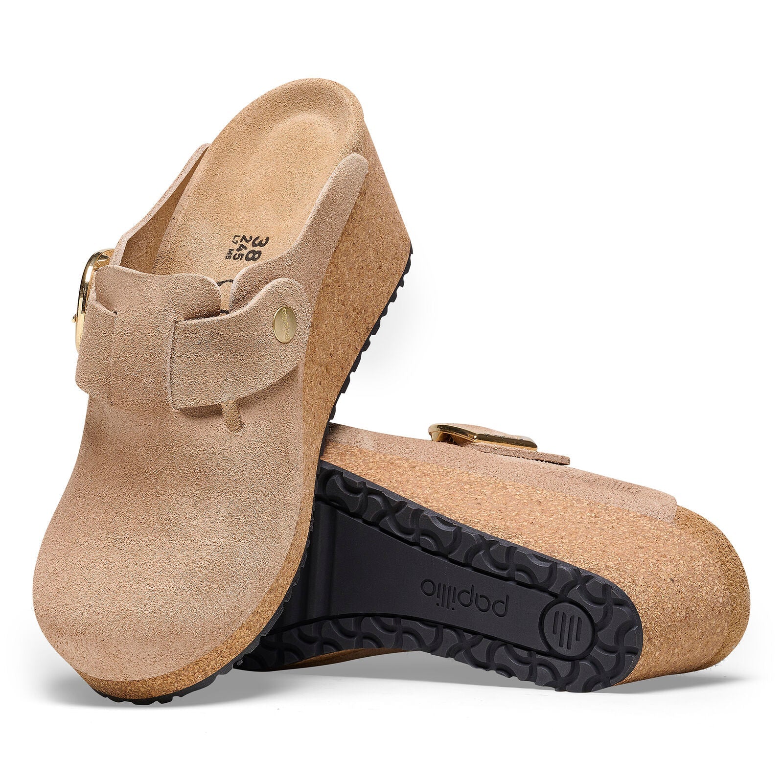 Fanny Ring Buckle | Suede | Warm Sand - Wedge - Birkenstock