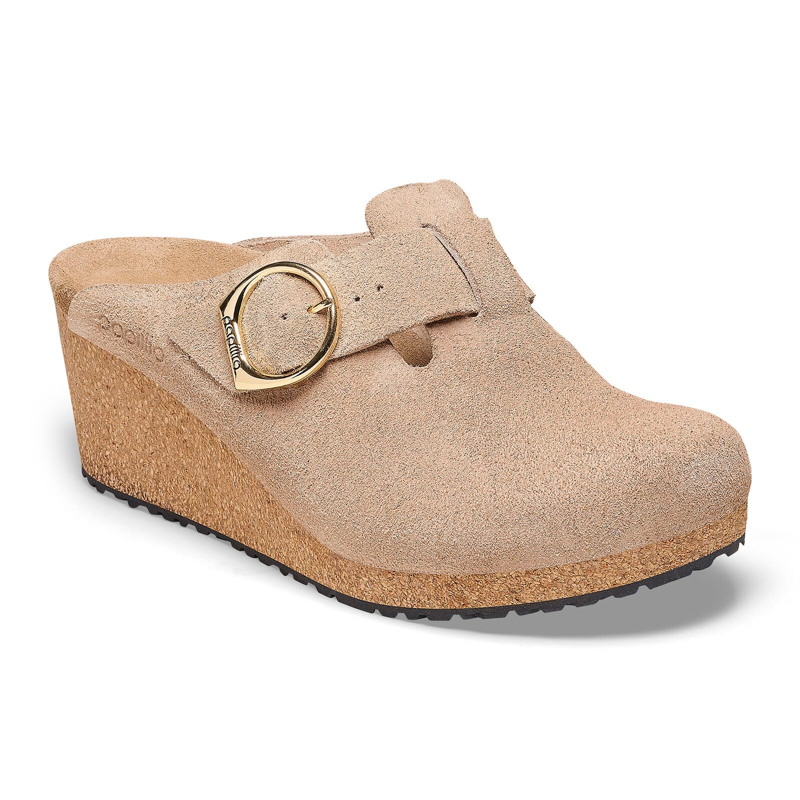 Fanny Ring Buckle | Suede | Warm Sand - Wedge - Birkenstock