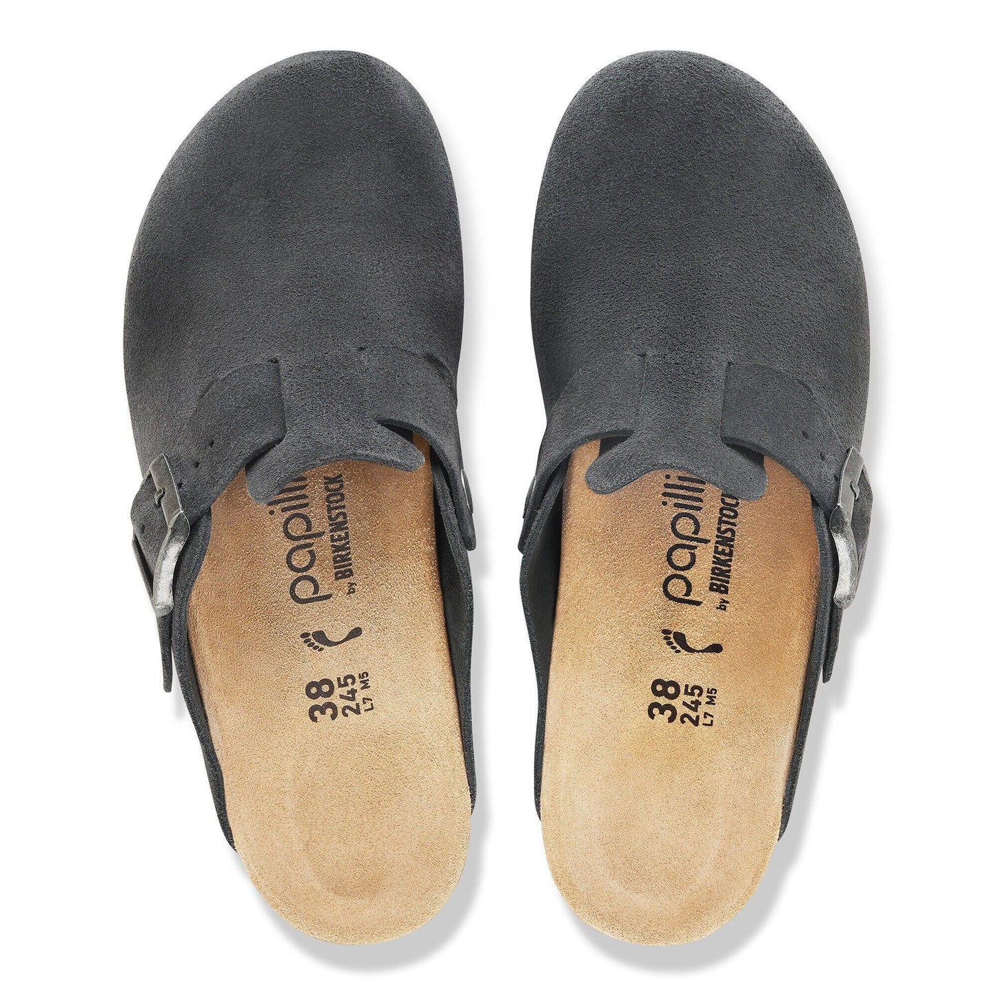 Fanny | Suede | Charcoal/Black - Wedge - Birkenstock
