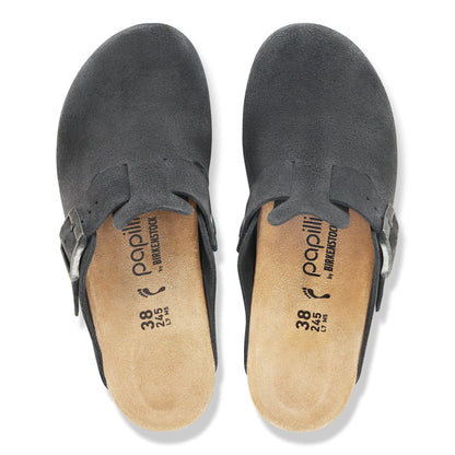 Fanny | Suede | Charcoal/Black - Wedge - Birkenstock