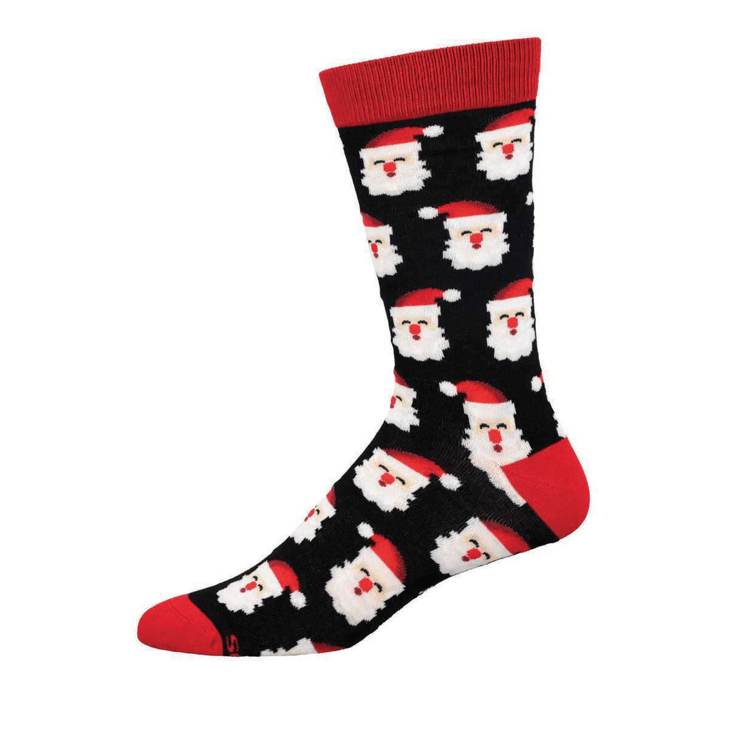 Father Christmas | Bamboo | Men | Black - socks - Socksmith