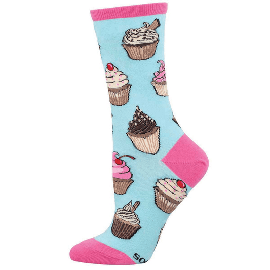 Favorite Cupcakes | Women | Blue - Socks - Socksmith