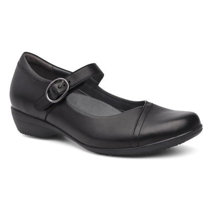 Fawna | Leather | Black - shoe - Dansko