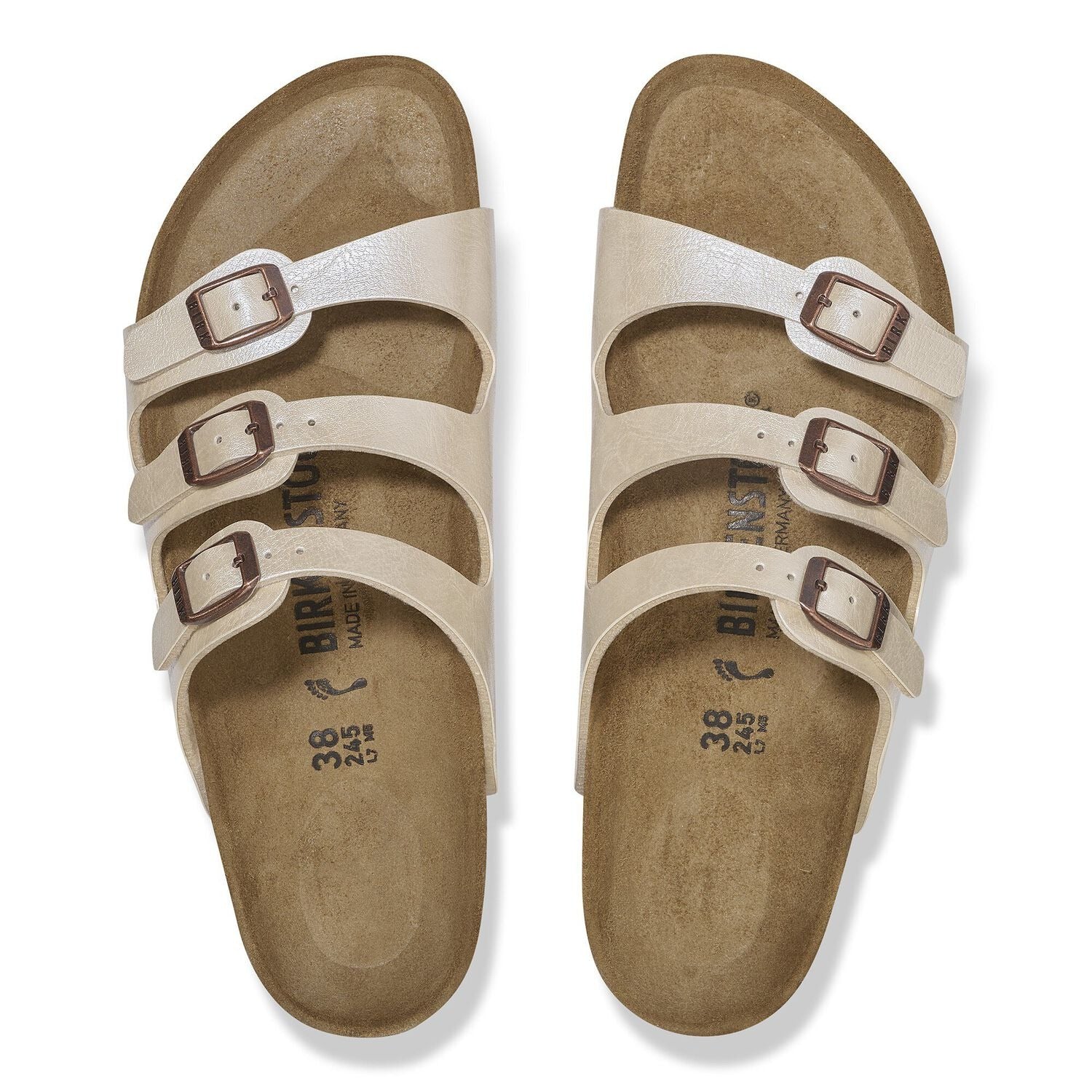 Florida | Birko - Flor | Graceful Pearl White - Sandals - Birkenstock