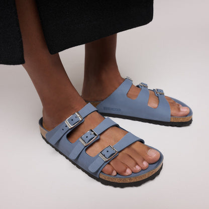 Florida Hex | Nubuck | Stone Blue - sandals - Birkenstock