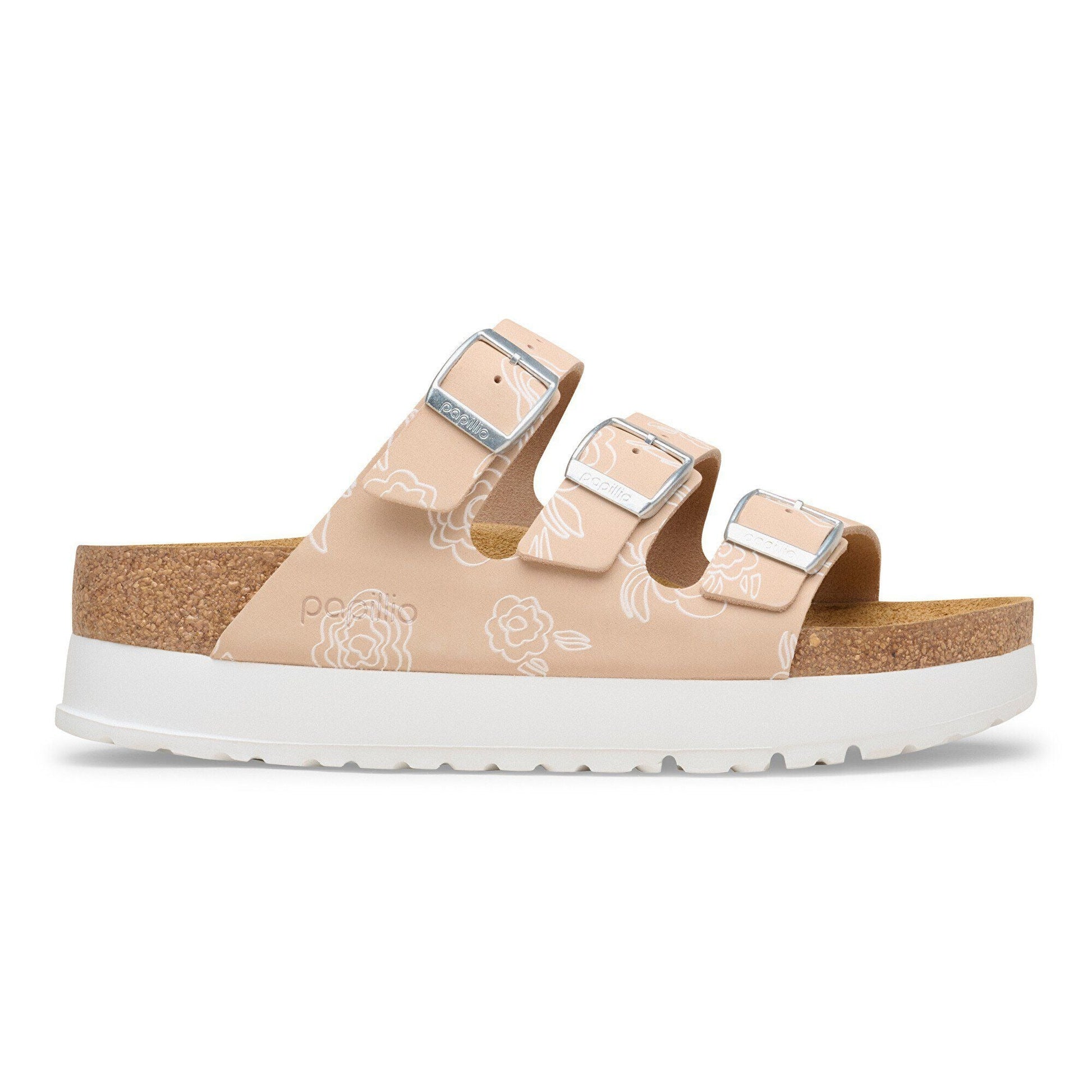 Florida III Flex Platform | Nubuck | Light Rose Flower - sandals - Birkenstock