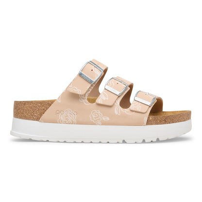 Florida III Flex Platform | Nubuck | Light Rose Flower - sandals - Birkenstock