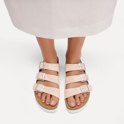 Florida III Flex Platform | Nubuck | Light Rose Flower - sandals - Birkenstock