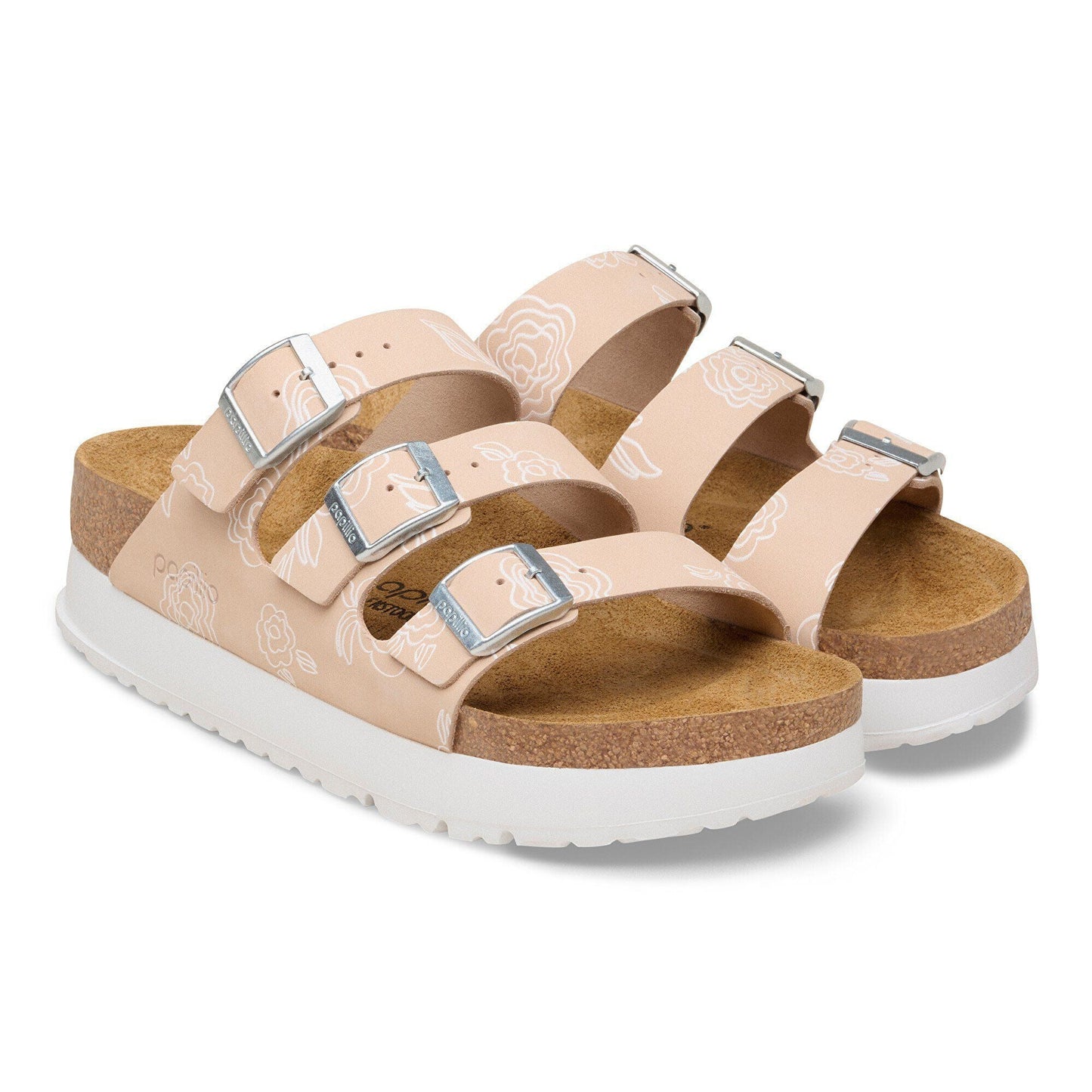 Florida III Flex Platform | Nubuck | Light Rose Flower - sandals - Birkenstock