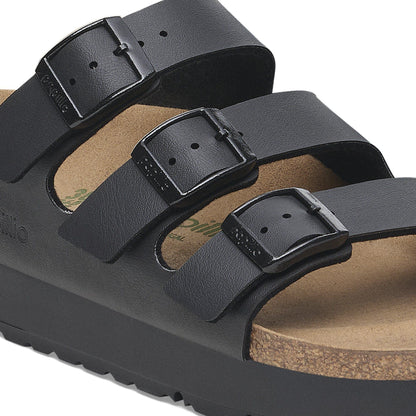 Florida III Flex Platform | Vegan | Birko - Flor | Black - sandals - Birkenstock