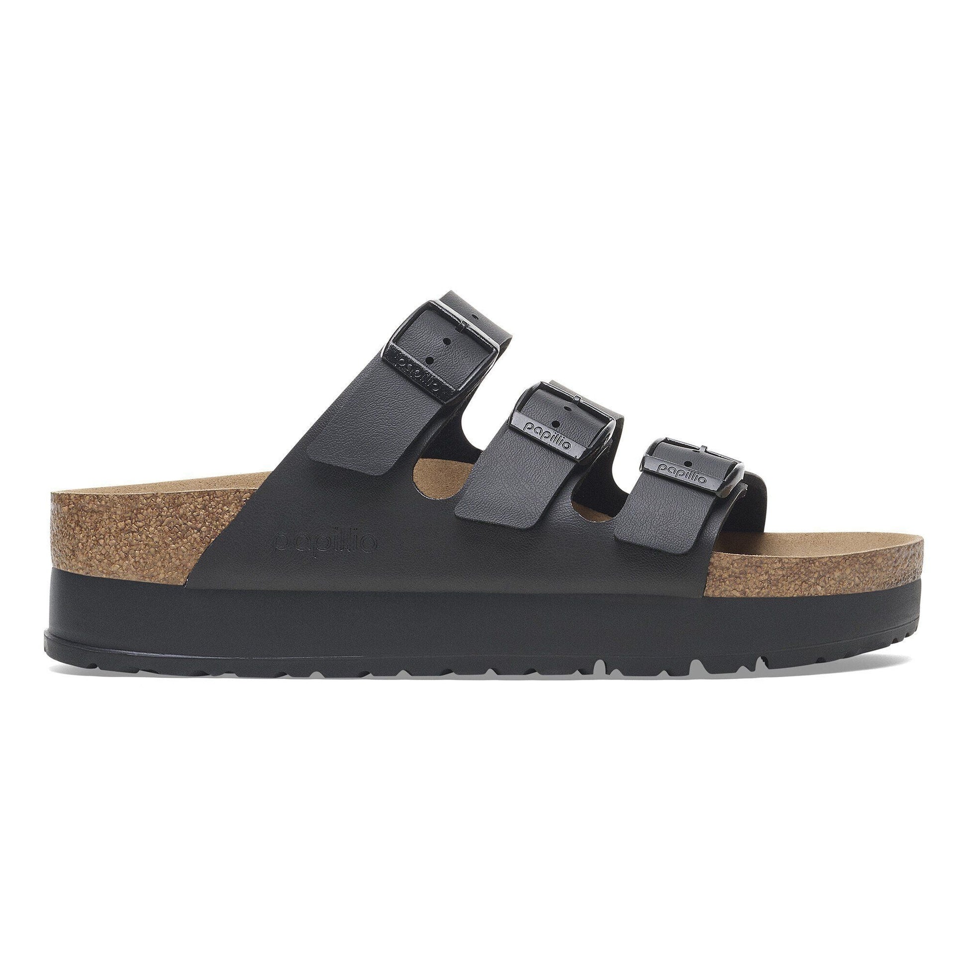 Florida III Flex Platform | Vegan | Birko - Flor | Black - sandals - Birkenstock
