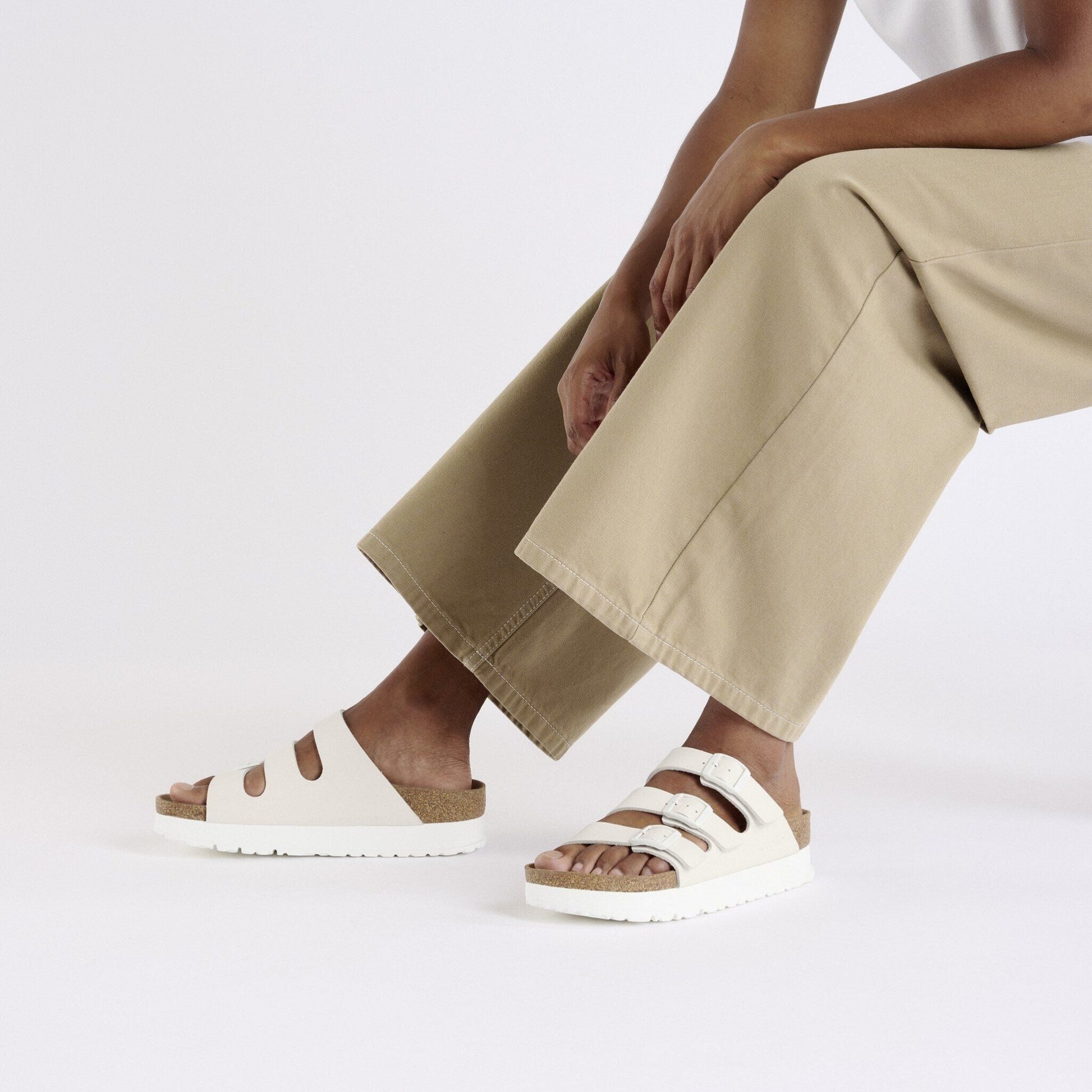 Florida III Flex Platform | Vegan | Birko - Flor | Eggshell - sandals - Birkenstock