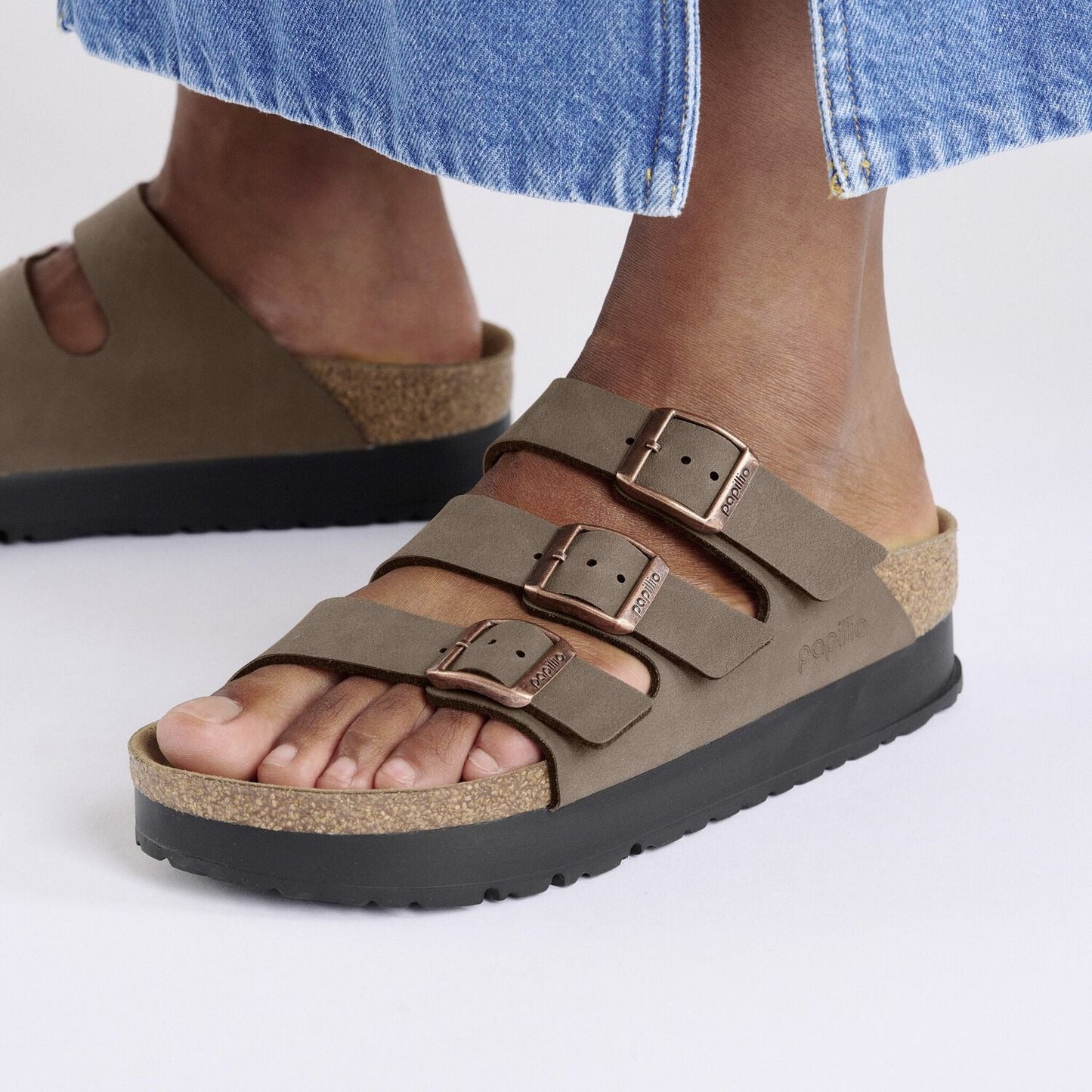 Florida III Flex Platform | Vegan | Birko - Flor | Mocha - sandals - Birkenstock