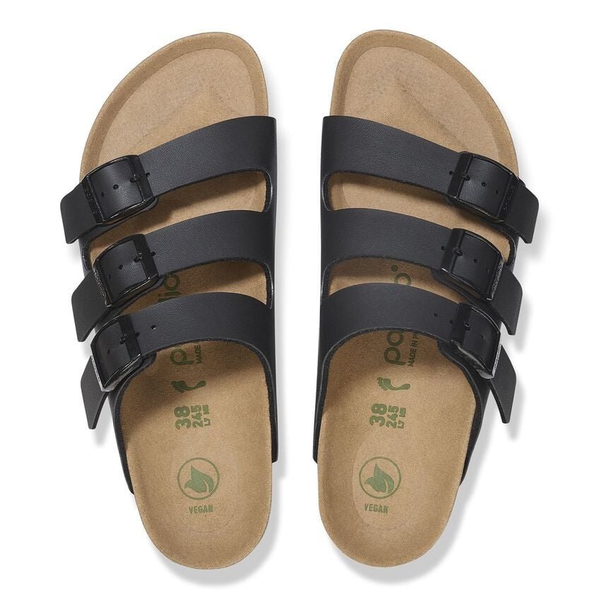 Florida III Platform | Vegan | Birko - Flor | Black - Sandals - Birkenstock