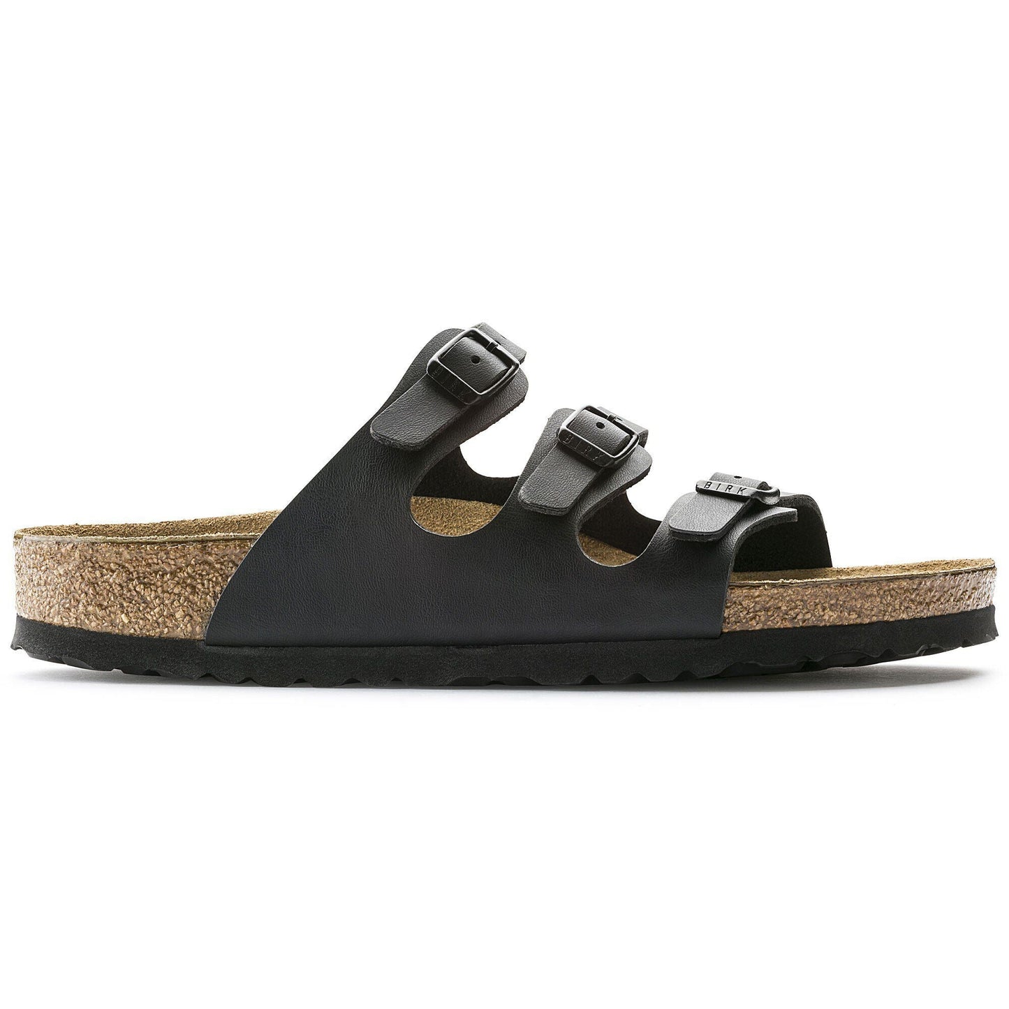 Florida | Soft Footbed | Birko - Flor | Black - sandals - Birkenstock