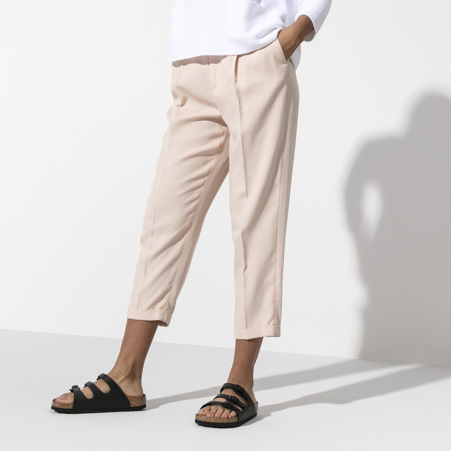 Florida | Soft Footbed | Birko - Flor | Black - sandals - Birkenstock