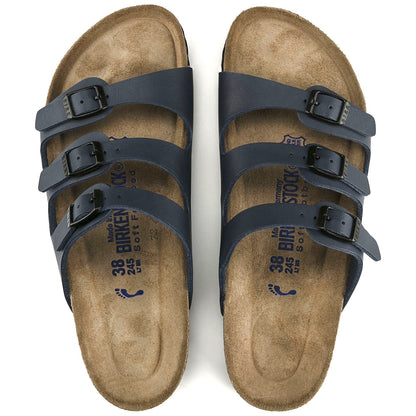 Florida | Soft Footbed | Birko - Flor | Blue - sandals - Birkenstock
