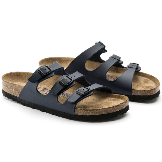 Florida | Soft Footbed | Birko - Flor | Blue - sandals - Birkenstock