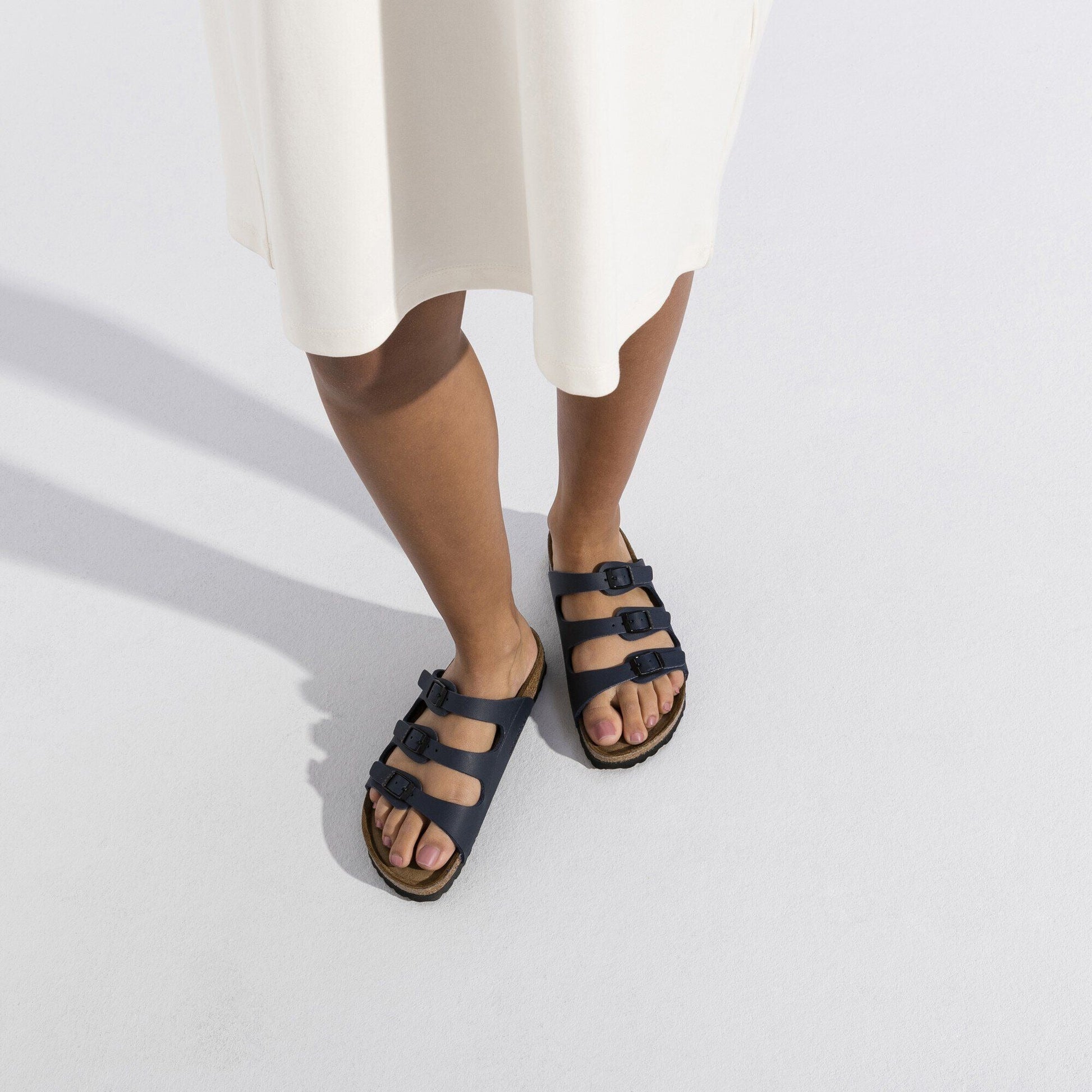 Florida | Soft Footbed | Birko - Flor | Blue - sandals - Birkenstock