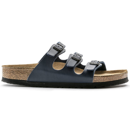 Florida | Soft Footbed | Birko - Flor | Blue - sandals - Birkenstock