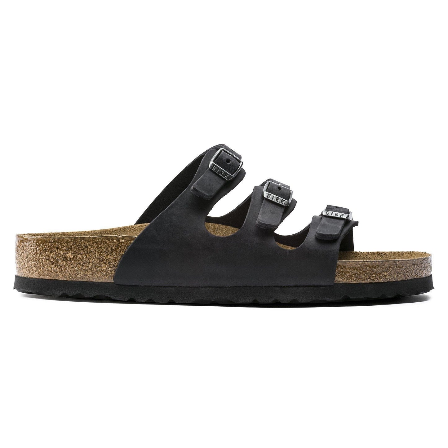 Florida | Soft Footbed | Oiled Leather | Black - sandals - Birkenstock