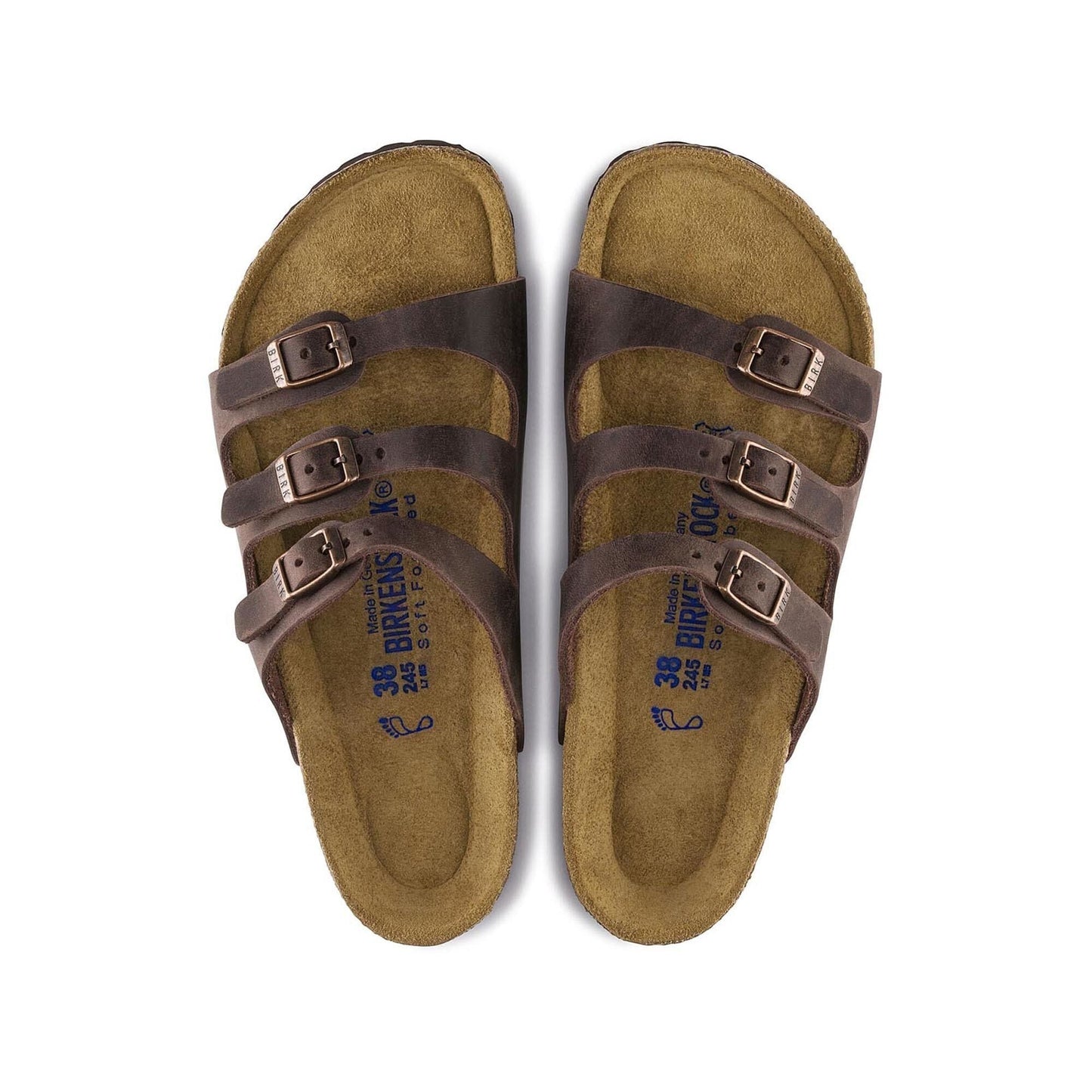 Florida | Soft Footbed | Oiled Leather | Habana Brown - sandals - Birkenstock