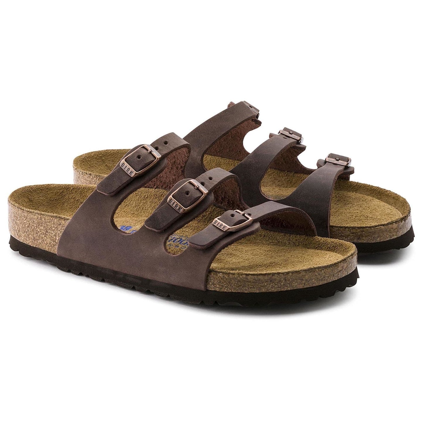 Florida | Soft Footbed | Oiled Leather | Habana Brown - sandals - Birkenstock