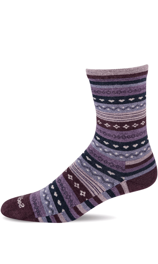 Forever Fairisle | Women | Blackberry - socks - Sockwell