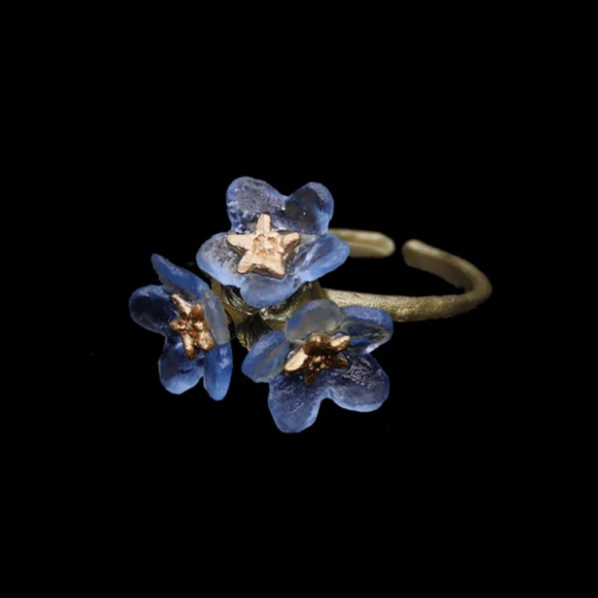 Forget Me Not Flower Ring - Triple - Jewelry - MICHAEL MICHAUD