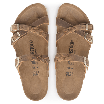 Franca Braid | Oiled Leather | Cognac - Sandals - Birkenstock