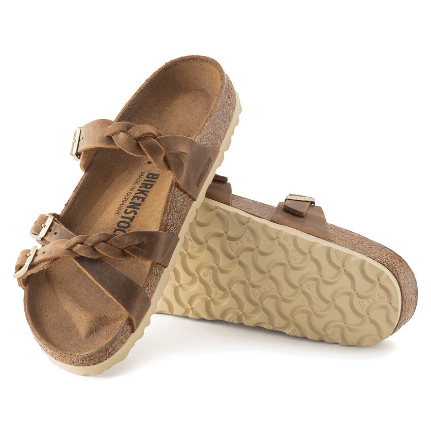 Franca Braid | Oiled Leather | Cognac - Sandals - Birkenstock