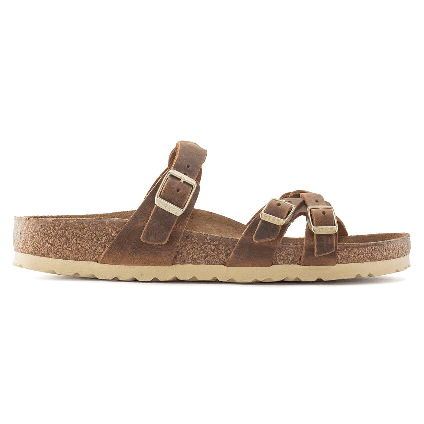 Franca Braid | Oiled Leather | Cognac - Sandals - Birkenstock