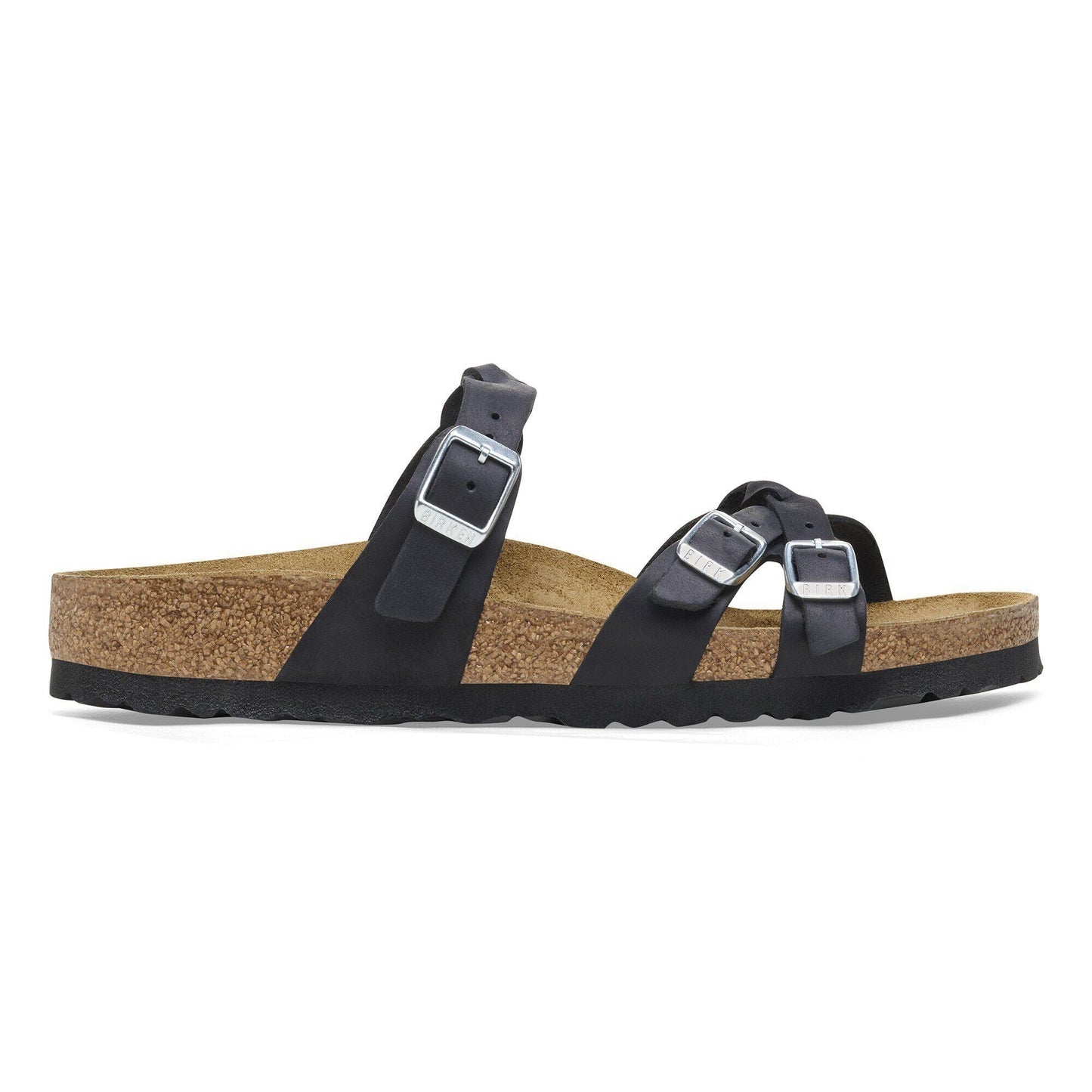Franca Braided | Oiled Leather | Black - sandals - Birkenstock