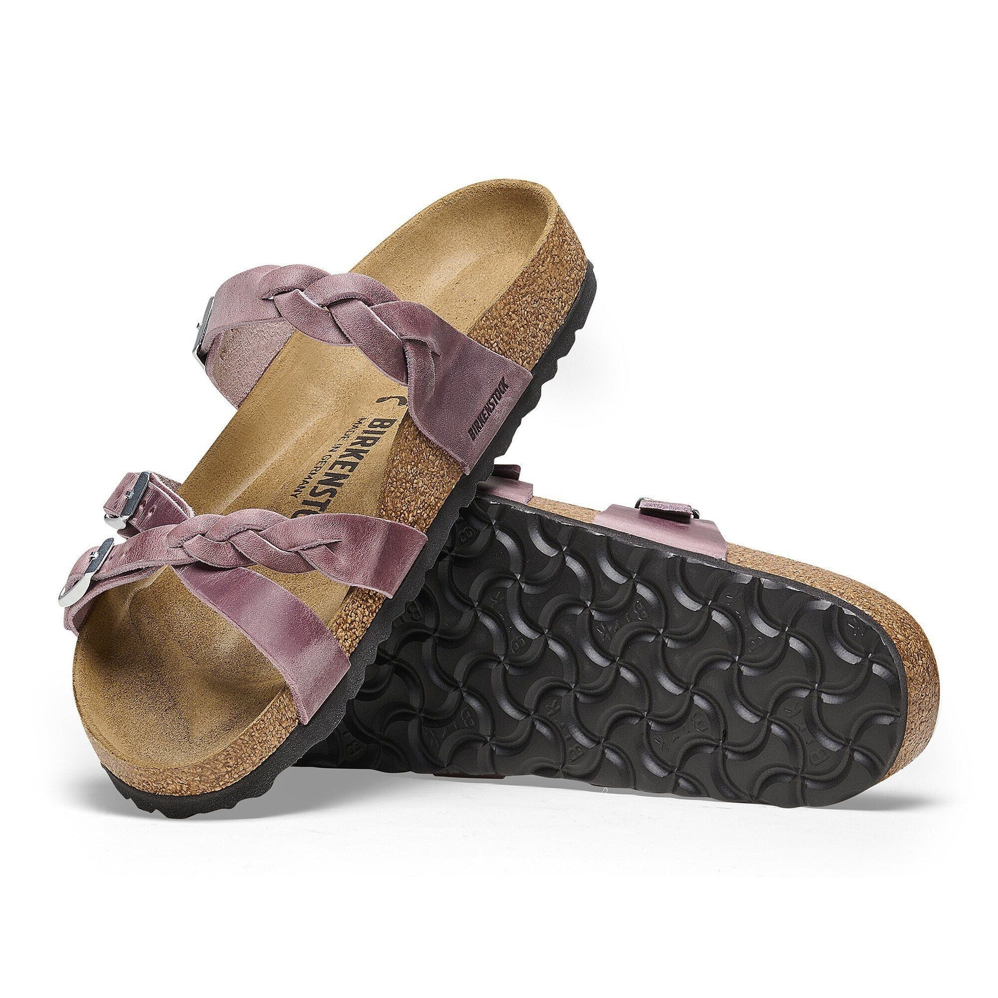 Franca Braided | Oiled Leather | Lavender - sandals - Birkenstock