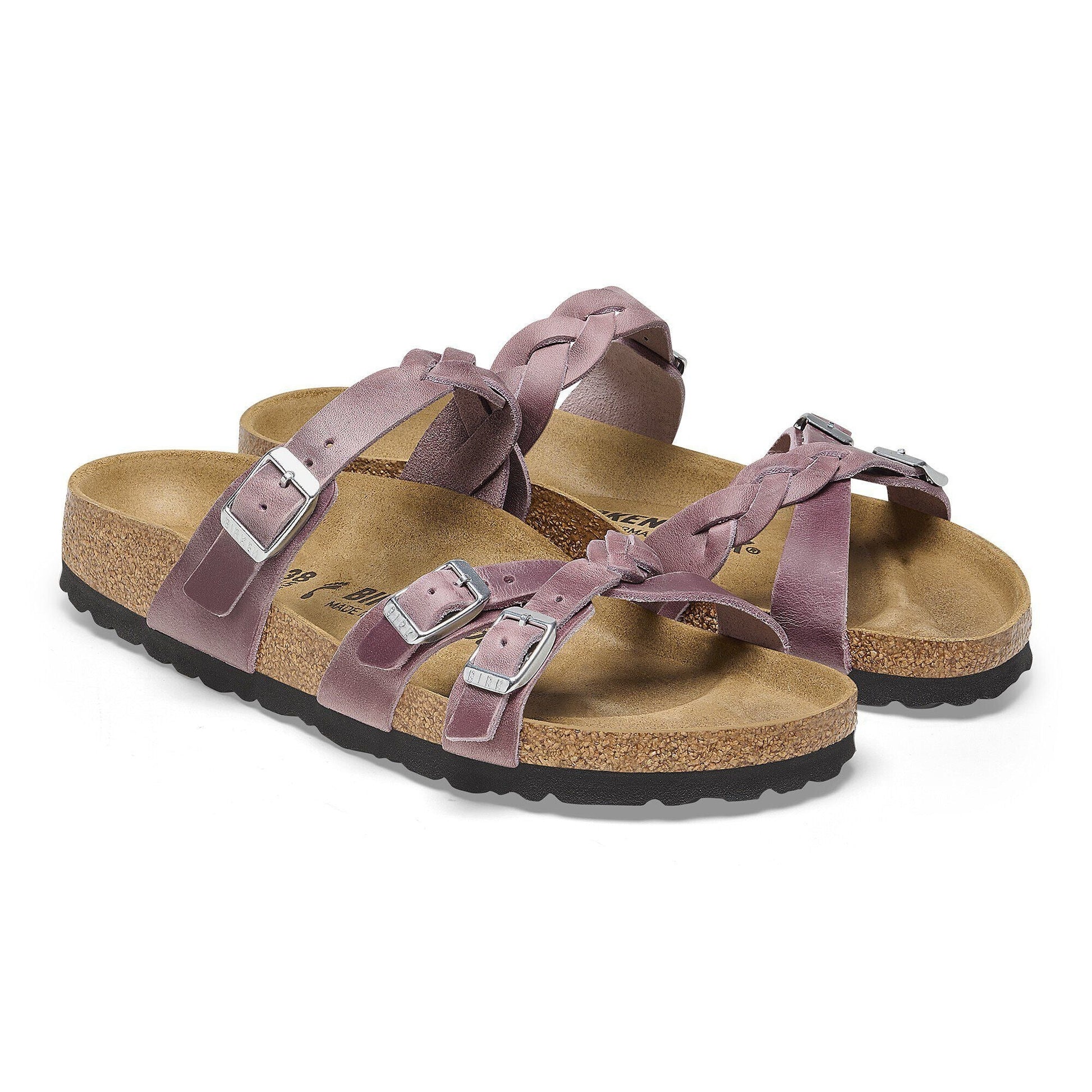 Franca Braided | Oiled Leather | Lavender - sandals - Birkenstock