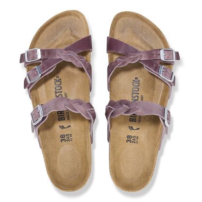 Franca Braided | Oiled Leather | Lavender - sandals - Birkenstock