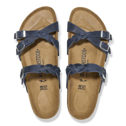 Franca Braided | Oiled Leather | Navy - sandals - Birkenstock