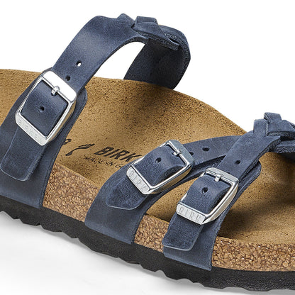 Franca Braided | Oiled Leather | Navy - sandals - Birkenstock