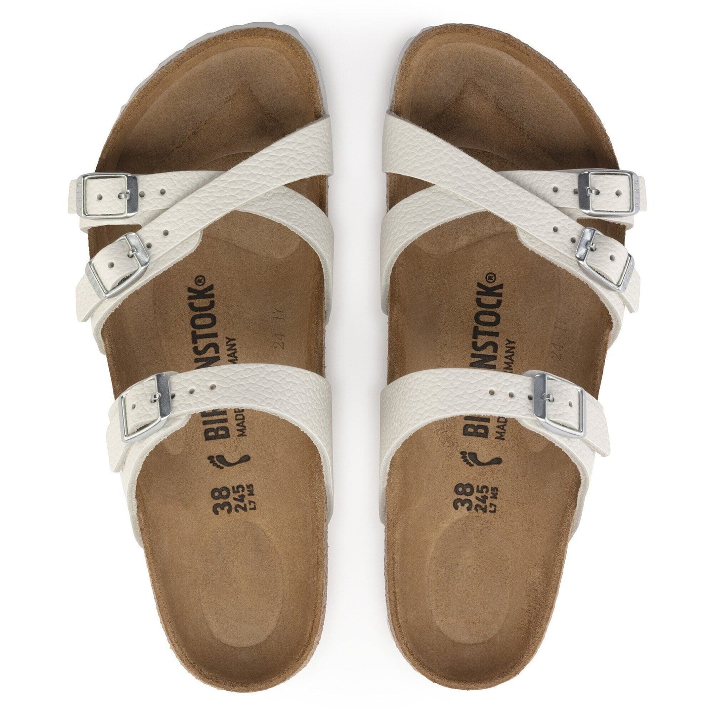 Franca | Leather | White - sandals - Birkenstock
